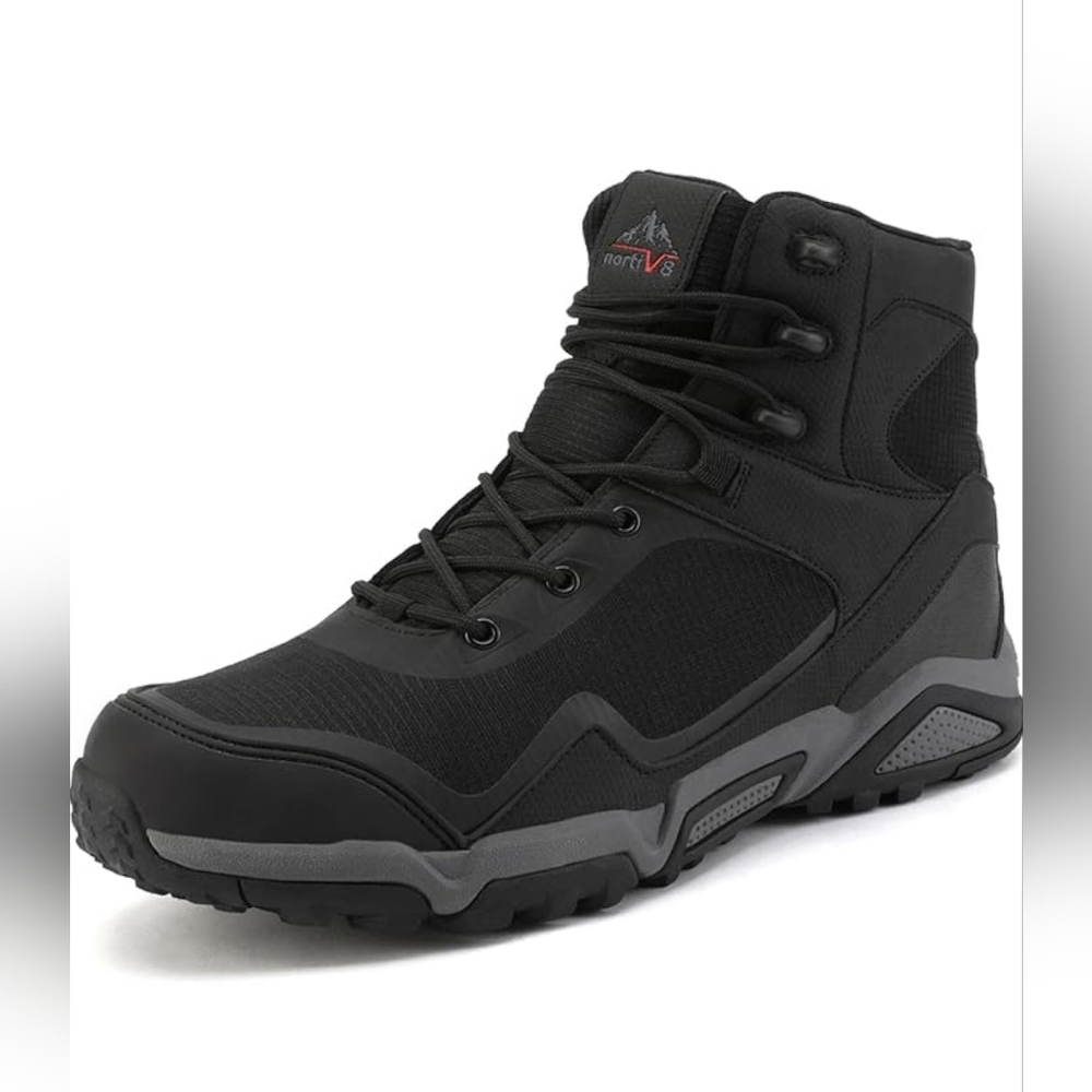NORTIV 8 Men's Wide Waterproof Hiking Boots Outdoor Mid Trekking Backpacking 12